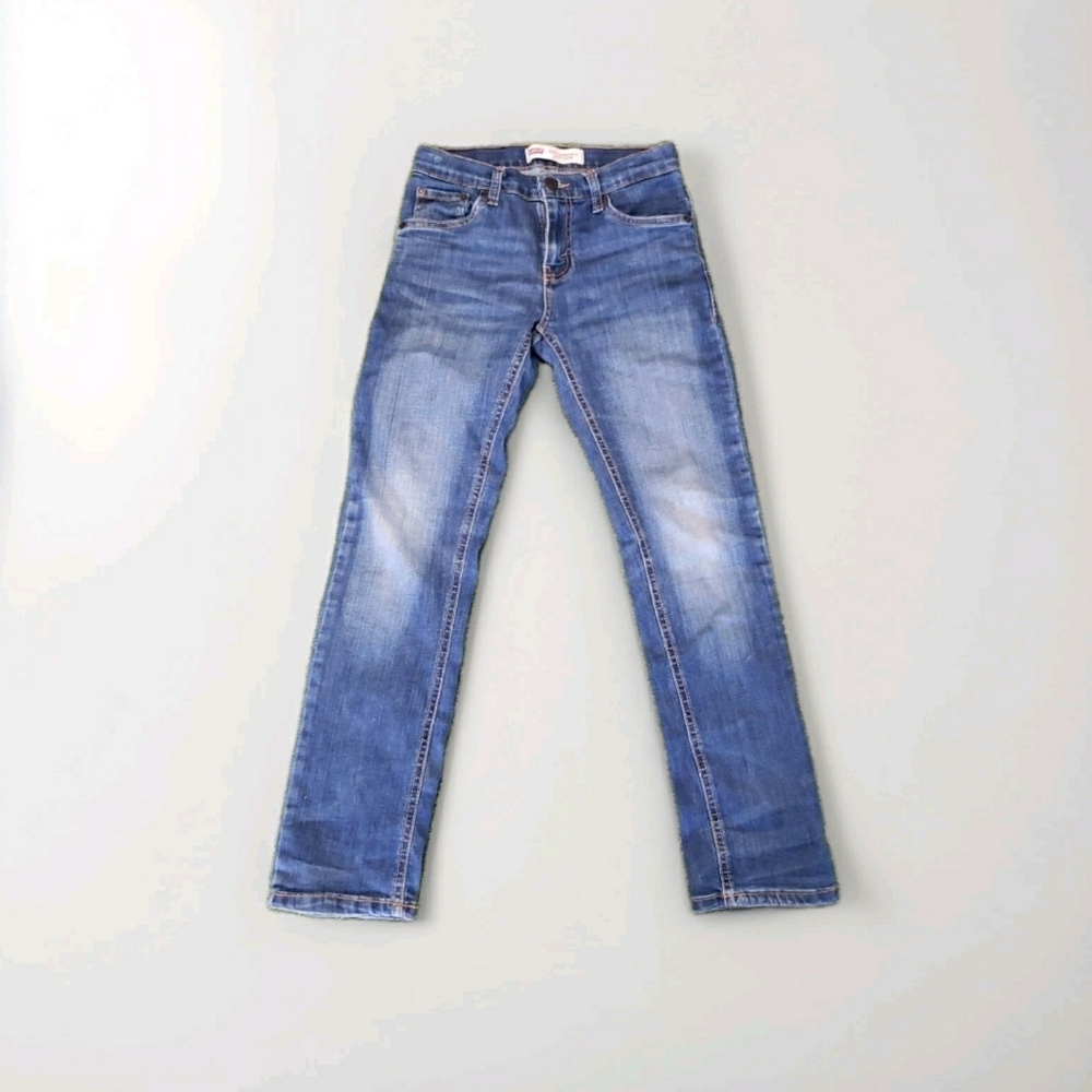 Levis Youth Jeans Performance 511 Slim Medium Wash Blue Denim Size 12 4832